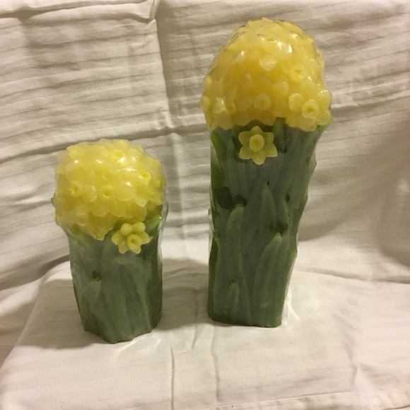 Flower top candles - Picture 1 of 3